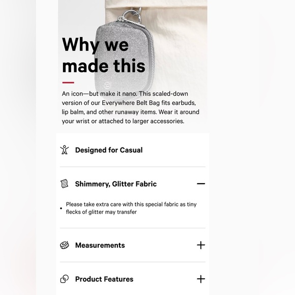 🆕 Lululemon Everywhere Belt Bag Nano - Glitter - Picture 5 of 15